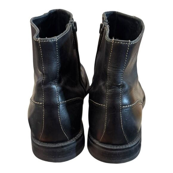 BOSS Hugo Boss Black Leather Chelsea Chukka Boots 9.5